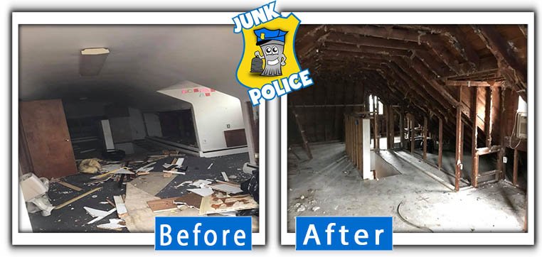attic demo renovation
