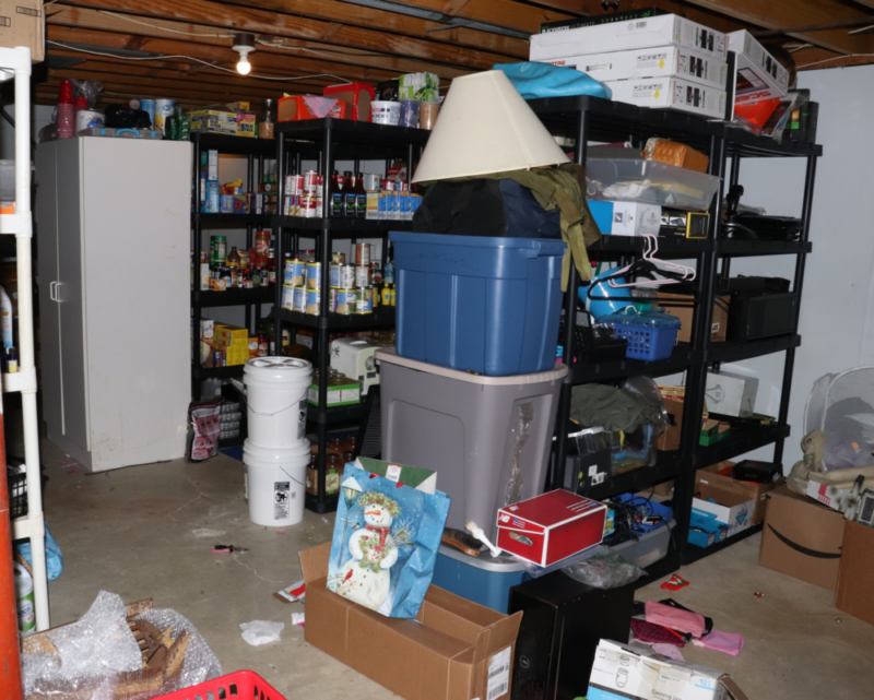 Basement full of junk in need of basement cleanout services